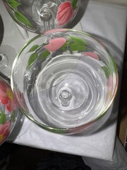 VTG Franciscan Desert Rose Wine Glasses Goblets, 10-12 Oz, 6.5 » Tall Set Of 4