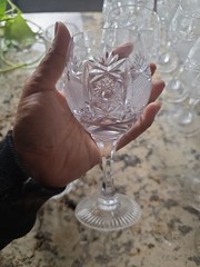 Echt Bleikristall Hand Cut Lead Crystal Wine, Brandy & Beer Glasses Set, Clear
