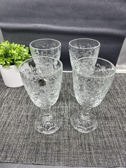Princess House Fantasia Water Goblet Glasses Set Of 4