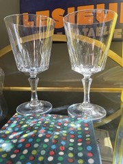 Cristal D’Arques Durand Versailles Water Goblets Set of 2 – 6 5/8 » , 8fl oz