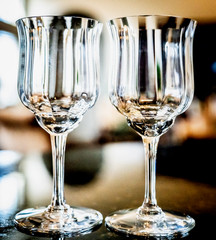 Set(s) of 2 Baccarat Crystal «Capri Optic» 6″ Claret Wine Glasses