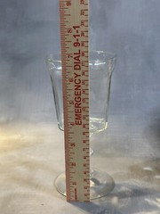 Water Goblet Anchor Hocking Clear Footed Stemmed Panel Design Courtney Clear
