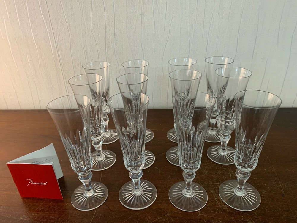 26 Champagne Flutes Buckingham Model Crystal From BACCARAT (Price Per Unit)