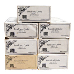 WM Dalton French Lead Crystal Cherbourg Parfait/Sour #4 Glasses Lot of 13 M5019
