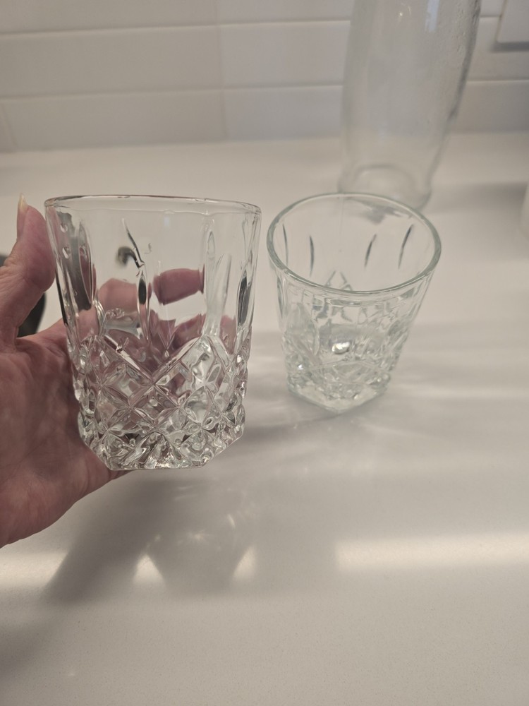 Edinburgh International Crystal Set of 2 Whiskey Glasses Tumblers 4″
