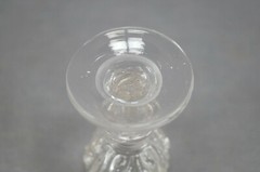 Bohemian Mold Blown Acanthus Leaf Flint Glass Cordial Circa 1840-1850s