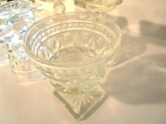 Vintage Indiana Glass Park Lane Colony Clear Dessert Sherbet Cups Set of 6