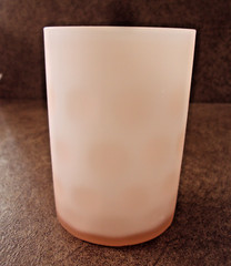 Collectible Satin Pink Cased in White Tumble with Inverted Coin Dots