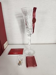 Waterford 12 Days of Christmas 3 Three French Hens Crystal Champagne Flute New