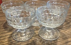 Set Of 5 Low Sherbet American Clear Flared Elegant Dessert Cups by FOSTORIA