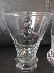 Set of 2 Vintage Cristal D’Arques-Durand Heritage Rooster Collection Juice Glass