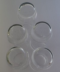 Princess House Heritage Ice Bucket & *5* 11 oz. Flat Bottom Tumblers
