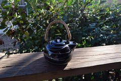 Artisan Japanese Style Teapot Wooden Handle Tea Cup Ceramic Home Drinkware