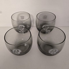 4pc Washington Redskins Helmet NFL Smokey Roly Poly Set Football Drink Glasses
