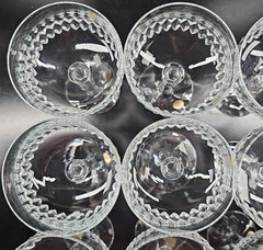 9) Schott Zwiesel Desiree Champagne Sherbet Set Vintage Crystal Cut Germany Lot