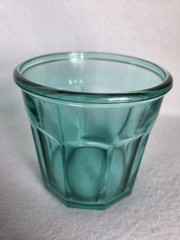 Teal Luminarc Arcoroc Working Glasses 10-Panel Set of 3 Vintage France
