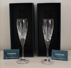 Waterford Lismore 1058163 Nouveau Champagne Flute Glass 5.5 oz Set of 2 BNIB