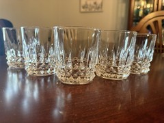 Vintage Cristal D’Arques Tuileries Villandry Crystal Whiskey Tumblers Set Of 5