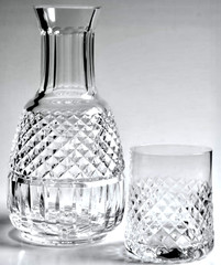 1 VINTAGE WATERFORD CRYSTAL REPLACEMENT BEDSIDE TUMBLES UP TUMBLER ~ DOMED BASE