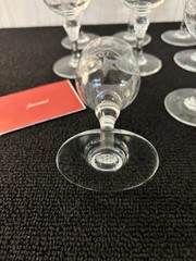 5 Wine Glasses Model Normandie Engraved In Baccarat Crystal (Price Per Unit)