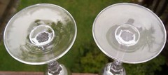 SET OF 2 TOWLE TUDOR 8 3/4 inch Fluted Champagne Glasses EXCELLENT CONDITION