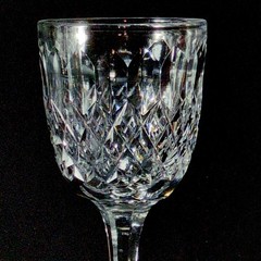 WEBB THOMAS NORMANDY SHERRY GLASSES, Cut Crystal, 4 3/4″, 3 Oz, ENGLAND, 4PCS