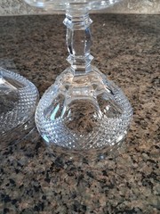 Set of 2 Antique Hearthside Champagne Goblets/Sherbet Glasses 5 1/4″ Decorative
