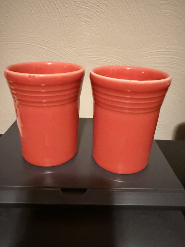 Fiestaware Tumbler Lot Of 2 (TTA) Orange – See Description