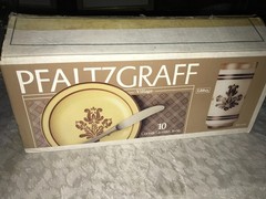 PFALTZGRAFF Libbey VILLAGE Pattern GLASSWARE Set of 10 Cooler GLASS 16oz TUMBLER