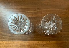 (2) Vintage Waterford ROSSLARE Crystal LIQUOR COCKTAIL Glass Goblet – 4 3/4″
