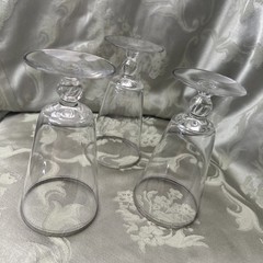 Vintage MCM Glastonbury Lotus Brookmere Platinum Trim Iced Tea Glasses Set Of 3