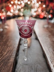 The Karl KLOKOTSCHNIK Cut Crystal Wine Goblet Set Of 5