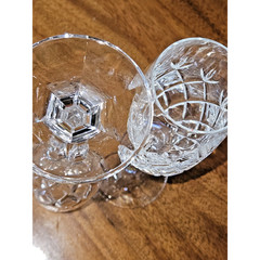 Set Of 2 Scott Swiesel Germany Wessex Crystal Champagne Glasses 8 1/2 Inches