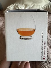 Peugeot France Glass Set of 2 Baby Whiskey Glasses “Les Universal” Glen Carin