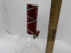 Pyrex Weico Vintage Glass Wrapped Neck Carafe Cruet Wine Coffee Bottle