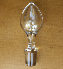 Baccarat Capri Optic footed wine decanter~13.5″ H~made in France~1969~Pristine