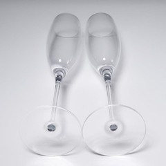 William Yeoward Olympia Clear Crystal Champagne Flute Glass 4pc Lot 12″h