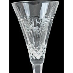 Waterford Crystal Millennium Peace Champagne Flutes Pair 9.5” Doves Olive Branch