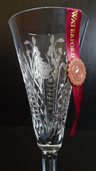 Waterford Crystal 12 Days of Christmas Partridge Flute w/Charm & Box Ireland