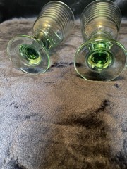 Clear Glass With Green Base