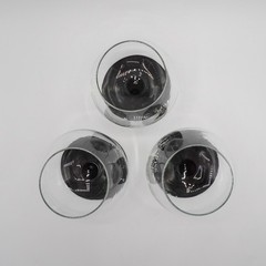 Domino Signature Black by Cristal D’Arques-Durand Brandy Glasses Set of 3