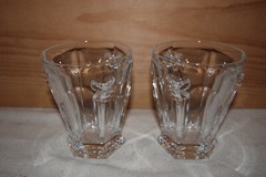 2 Lenox Butterfly Meadow Old Fashioned Glasses 4-3/8″ 3D Bee Design
