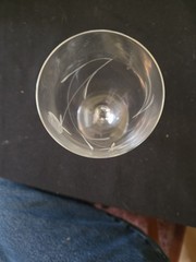 Vintage Fine Crystal Wine Glasses By Diamond Craft Co. With Original Box/Papers