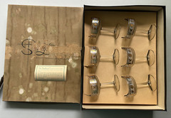 Libbey Starlyte Gold Leaf Frosted Glasses 3 Sets New in Box Vintage MCM As Shown