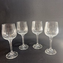 4 X Vintage Schott-Zwiesel Westminster Wine Glass Crystal 7.25″ – Set.