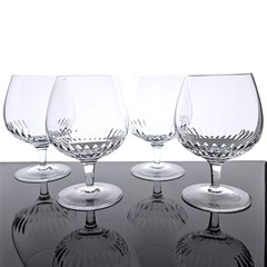 Rogaska Crystal Brandy Snifter Glasses Set of 4 5.5″ Lead Crystal Slovenia