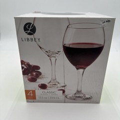 Libbey Classic Glasses 13.5oz Set Of 4 In Original Box