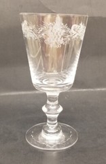 Signed Hawkes «FRUITS BORDER» 6 5/8″ Water Goblet Stem #7334 – 5 Available