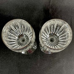 Lenox Vintage Jewel Platinum Wine Glasses Goblets Crystal 8 1/8 » 10oz Set Of 2