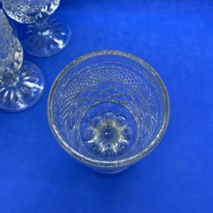 Vintage Anchor Hocking WEXFORD Lot of 4 CLARET WINE GOBLETS 5 3/8″